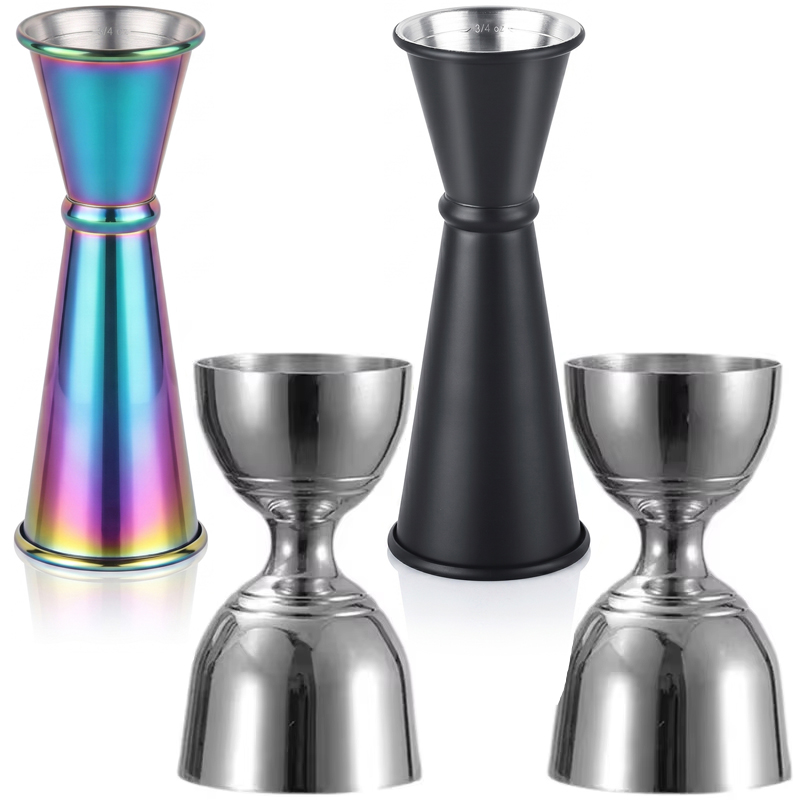 Spirit Measure Jigger - 30/60ml Cocktailbar Edelstahl Jigger Doppel-Dosierbecher für