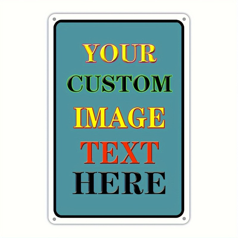 Wine Tag Label - Personalisiertes Rechteckiges Eisenblechschild mit Eigenem Foto,