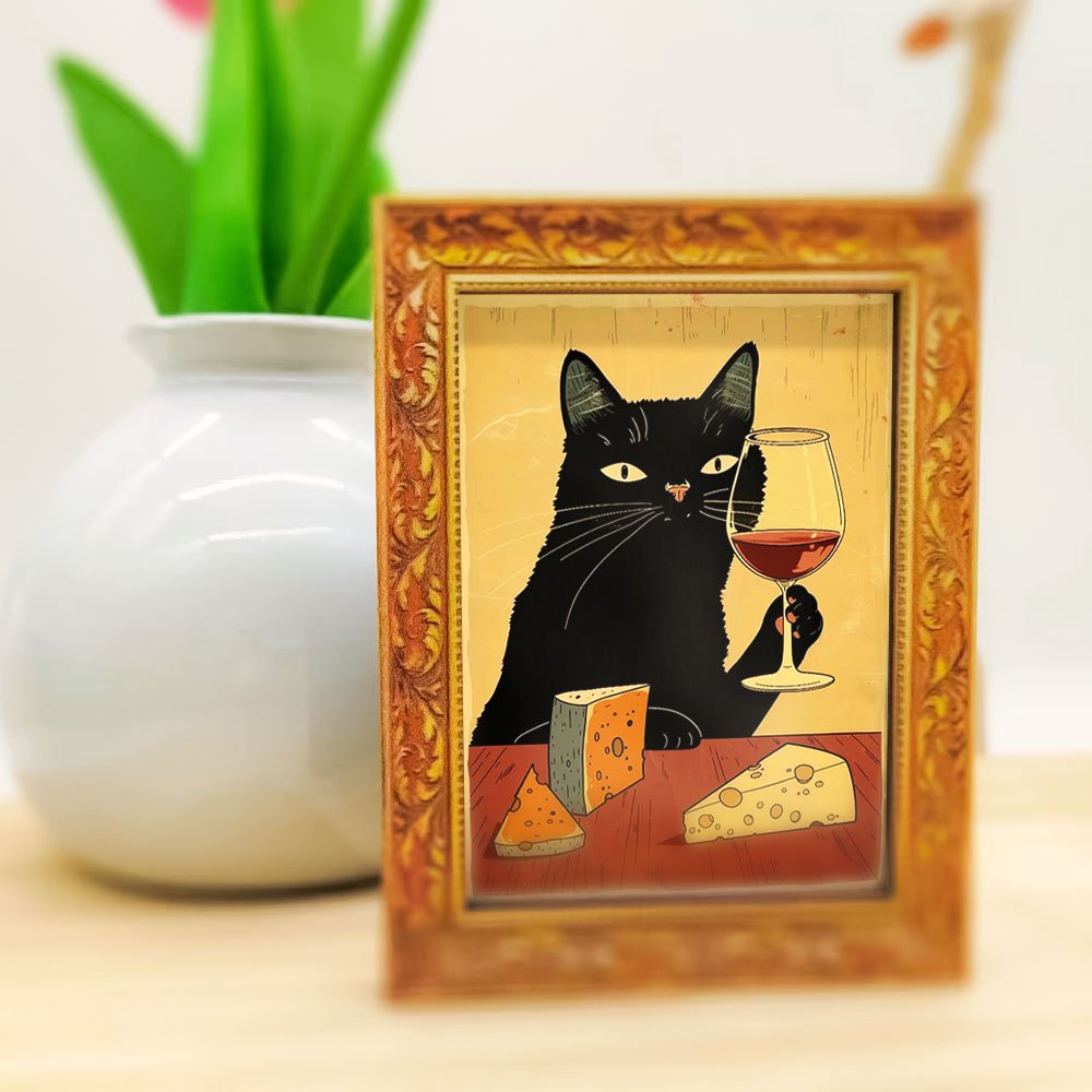 1 eleganter schwarzer Katzen-K – Wine Beer Cooler Bewertung und Preis