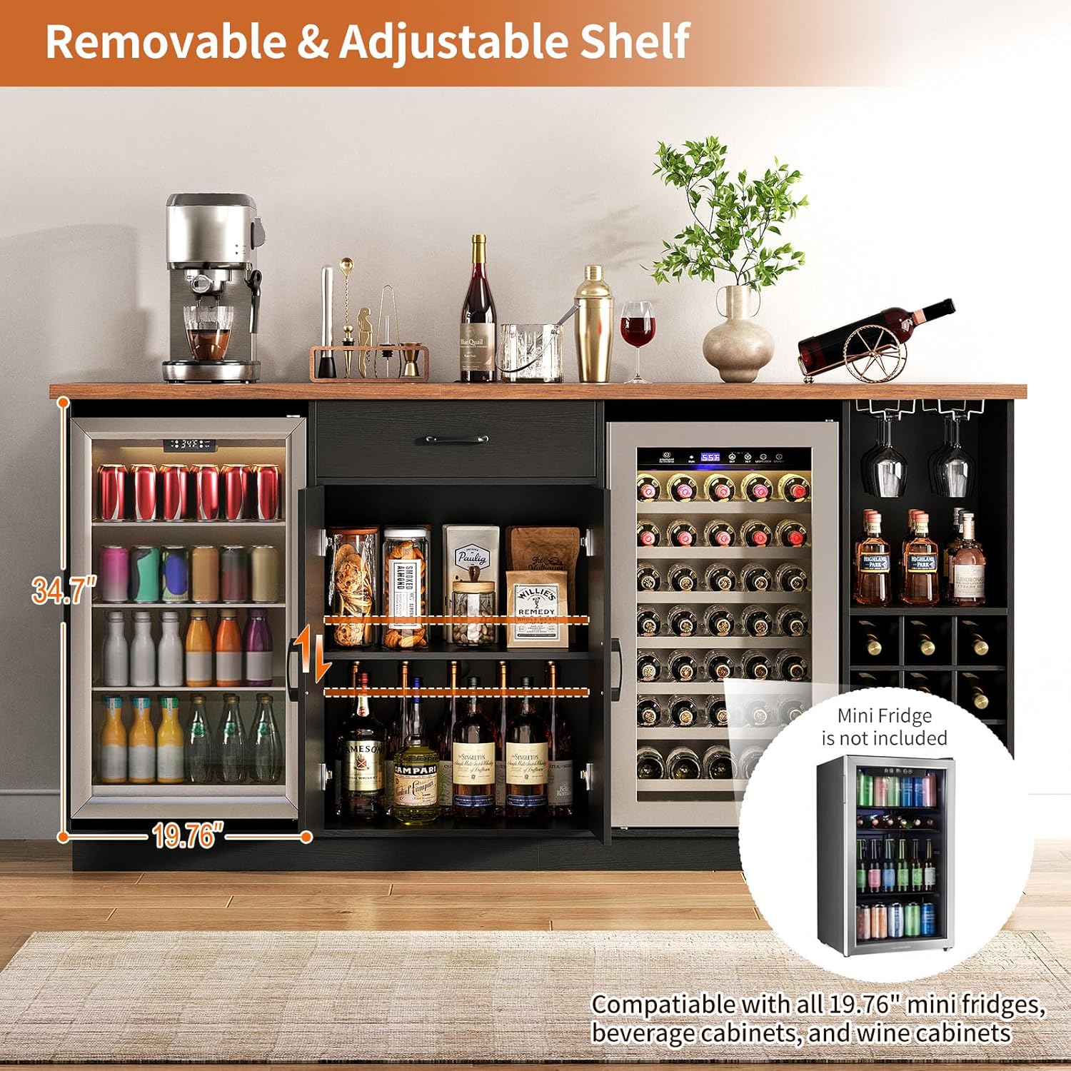 78,74 Zoll großer Kaffeebar-Sc – Wine Beer Cooler Bewertung und Preis