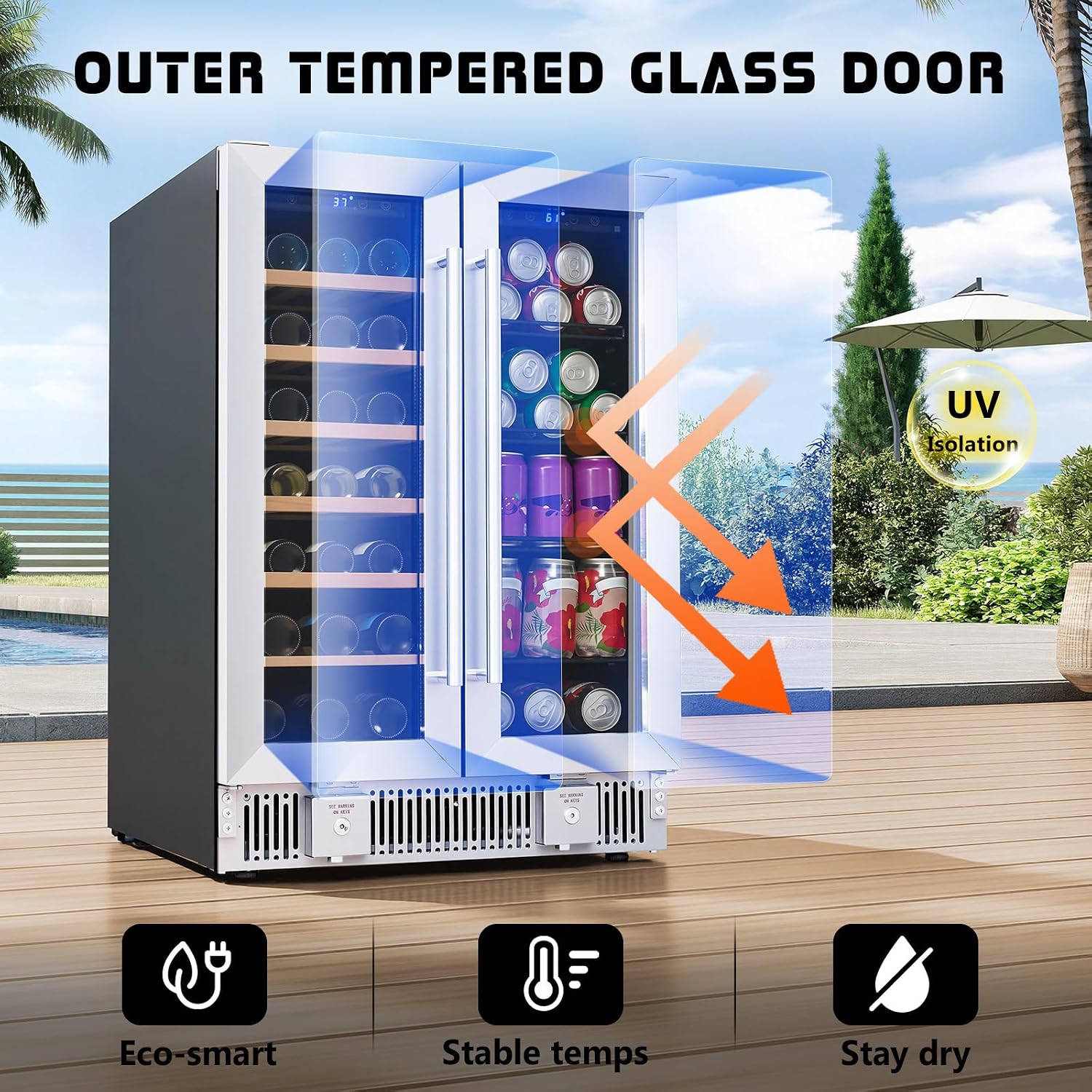 Getränkekühlschrank, 24-Zoll-D – Wine Beer Dual Zone Bewertung und Preis