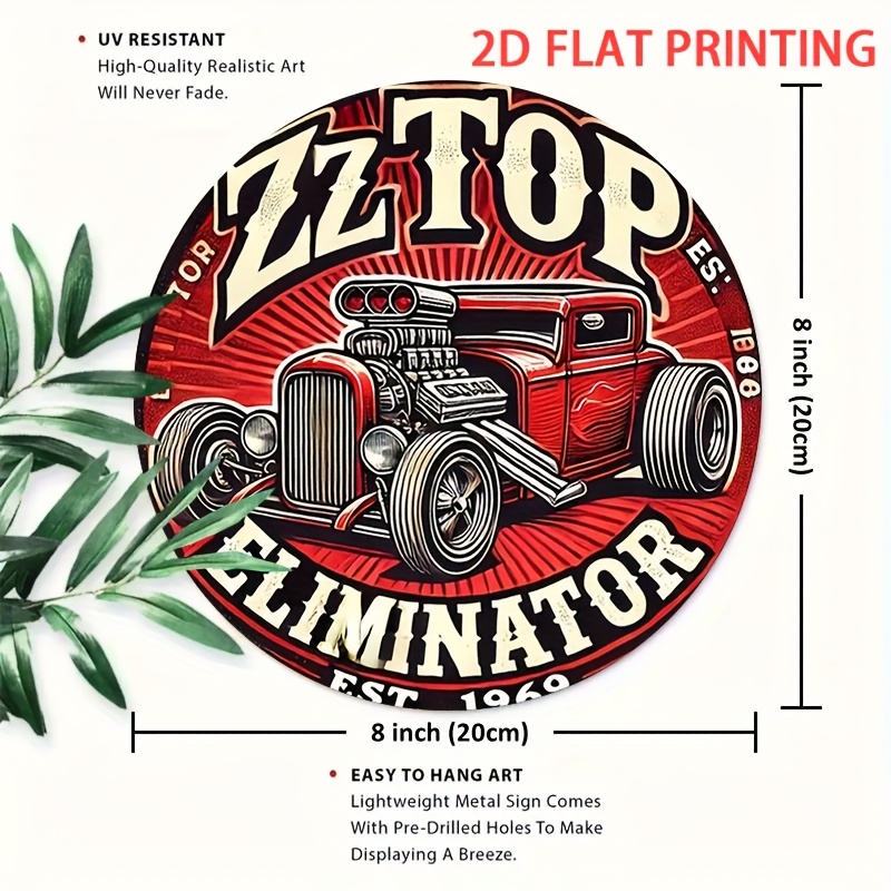 2D Flat, 1 Stück ZZ Top Elimin – Wine Tag Label Bewertung und Preis