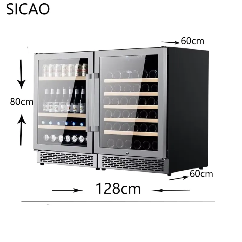 2-türiger Wein- und Bierkühlsc – Wine Beer Dual Zone Bewertung und Preis