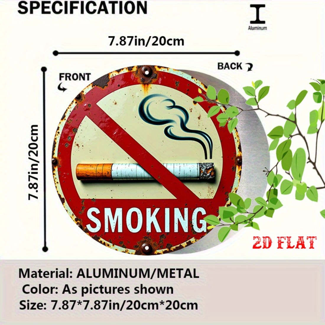 Vintage „No Smoking“ Metallble – Wine Tag Label Bewertung und Preis