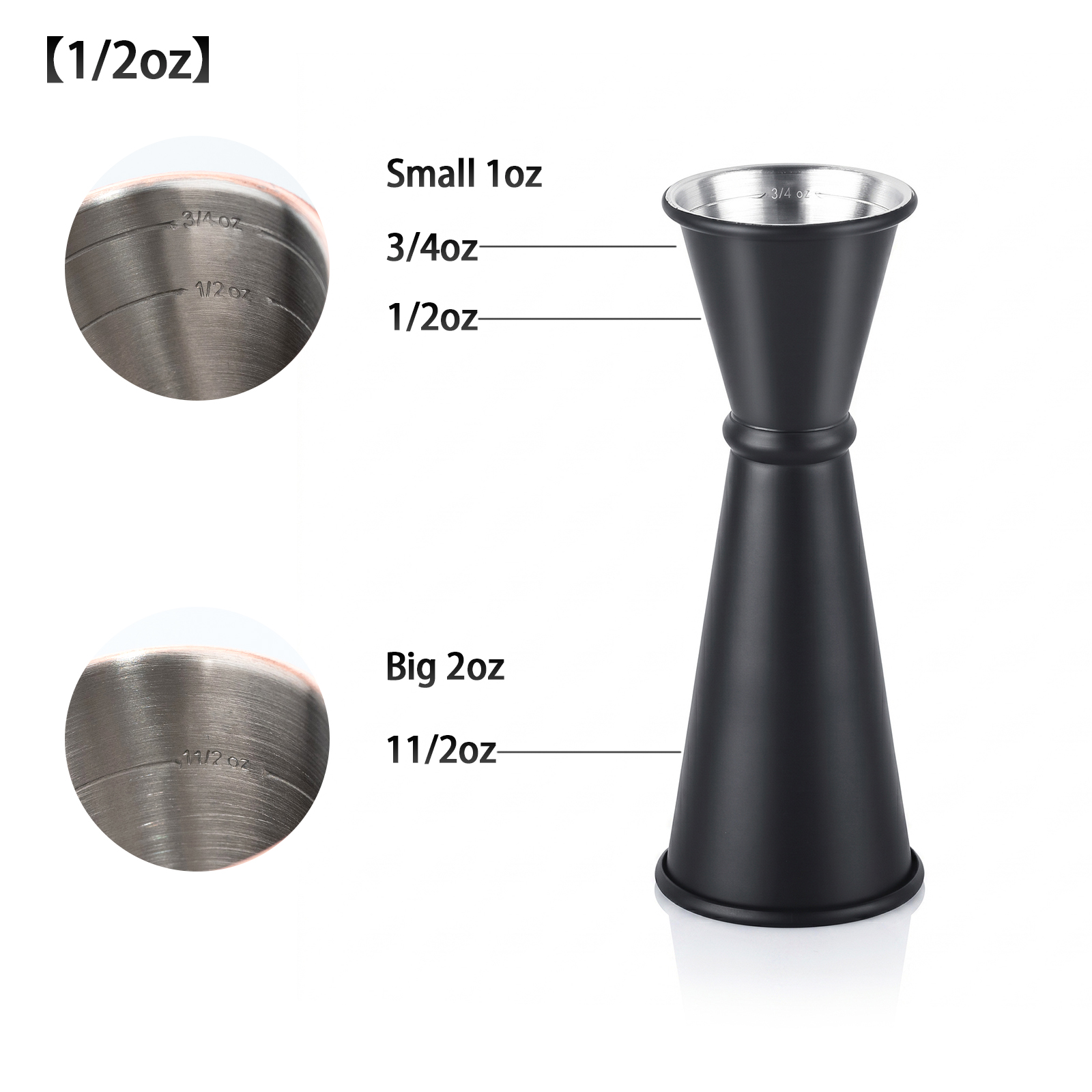 30/60ml Cocktailbar Edelstahl- – Spirit Measure Jigger Bewertung und Preis